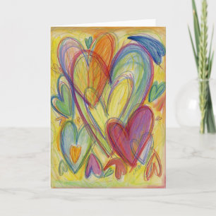 Festiva Tarjeta de saludo de arte Personalizado Rainbow Lo