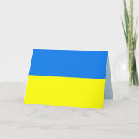 tarjeta de saludo de bandera ucraniana