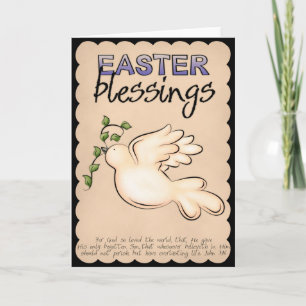 Festiva Tarjeta de saludo de Bendición de Pascua