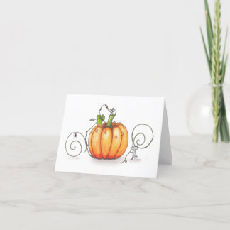 Festiva Tarjeta de saludo de calabaza de Acción de Gracias