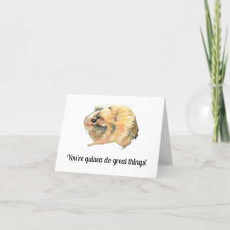 Festiva Tarjeta de saludo de cerdo de Guinea