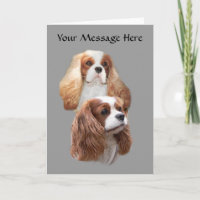 Tarjeta de saludo de Chicas Cavalier