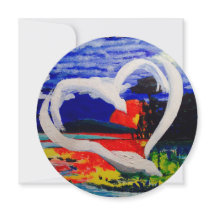 Tarjeta de saludo de círculo