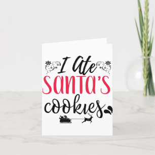 Festiva Tarjeta de saludo de cocina de Ate Santa