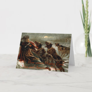 Festiva Tarjeta de saludo de deuda de navidades