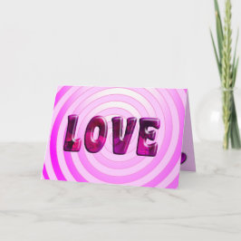 Festiva Tarjeta de saludo de Día de San Valentín de amor h