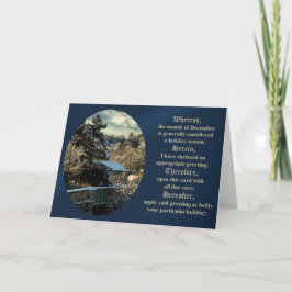 Festiva Tarjeta de saludo de Diciembre del Abogado para to