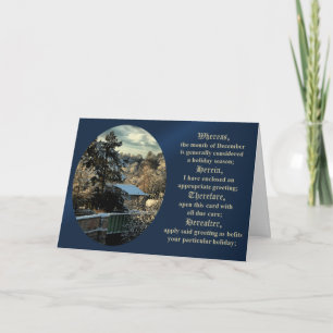 Festiva Tarjeta de saludo de Diciembre del Abogado para to