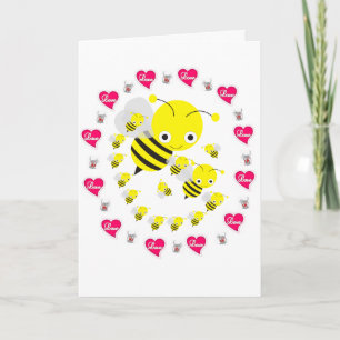 Festiva Tarjeta de saludo de el día de San Valentín Ratón