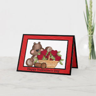 Festiva Tarjeta de saludo de el día de San Valentín Squirr