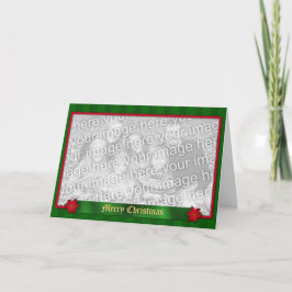 Festiva Tarjeta de saludo de feriado para Navidades tradic