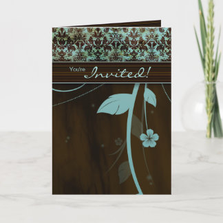 Festiva Tarjeta de saludo de folleto de salón de spa Flor
