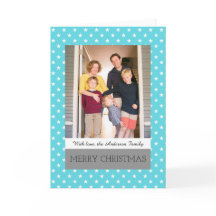 Tarjeta de saludo de fotos de feriado de las estre