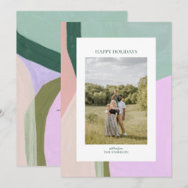 Festiva Tarjeta de saludo de fotos de feriado de Navidades