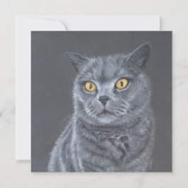 Festiva Tarjeta de saludo de gato.