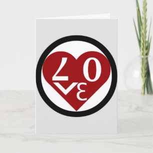 Festiva Tarjeta de saludo de Heart Love "Be My Valentine"