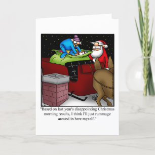 Festiva Tarjeta de saludo de humor para navidades