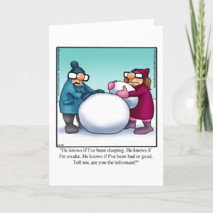 Festiva Tarjeta de saludo de humor para navidades