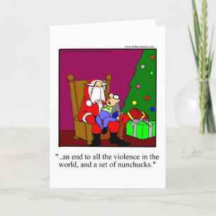 Festiva Tarjeta de saludo de humor para navidades