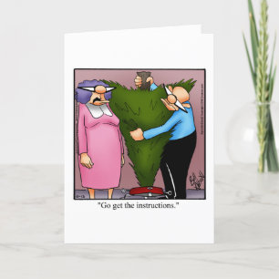 Festiva Tarjeta de saludo de humor para navidades