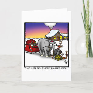Festiva Tarjeta de saludo de humor para navidades