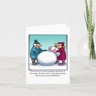 Festiva Tarjeta de saludo de humor para navidades