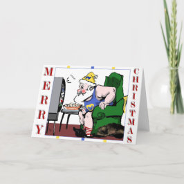 Festiva Tarjeta de saludo de juego de Santa Claus