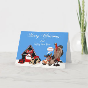 Festiva Tarjeta De Saludo De Los navidades Al Amante De Lo