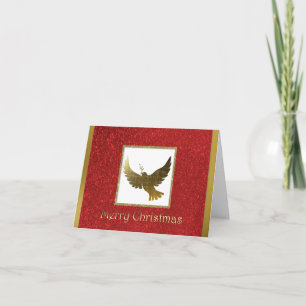 Festiva Tarjeta de saludo de los Navidades de Golden Peace