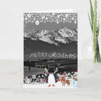 Festiva Tarjeta de saludo de los Navidades de la naturalez
