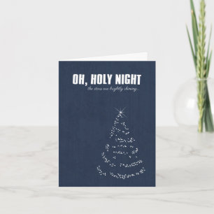 Festiva Tarjeta de saludo de los Navidades de la noche sag