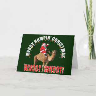 Festiva Tarjeta de saludo de los Navidades de Merry Humpin