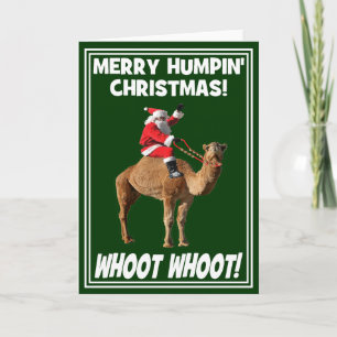 Festiva Tarjeta de saludo de los Navidades de Merry Humpin