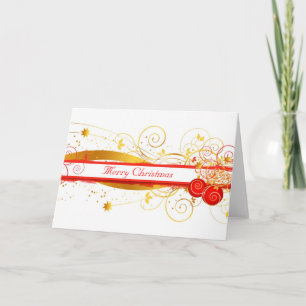 Festiva Tarjeta de saludo de los Navidades de oro