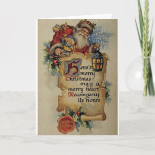 Festiva Tarjeta de saludo de los Navidades de Santa Lucía 