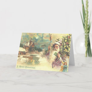 Festiva Tarjeta de saludo de los Navidades de Santa Lucía 