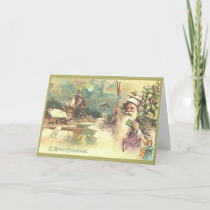Festiva Tarjeta de saludo de los Navidades de Santa Lucía 