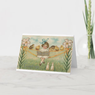 Festiva Tarjeta de saludo de los villancicos de Pascua de