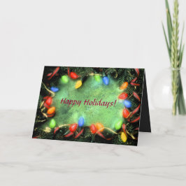 Festiva Tarjeta de saludo de luz para navidades