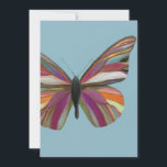 Festiva Tarjeta de saludo de mariposa colorida<br><div class="desc">Tarjeta de felicitación</div>