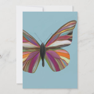 Festiva Tarjeta de saludo de mariposa colorida