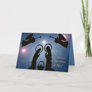 Festiva Tarjeta de saludo de Natividad de los navidades