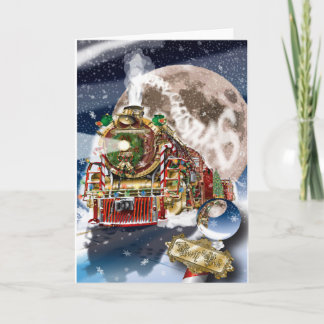 Festiva tarjeta de saludo de navidades
