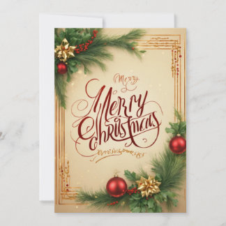 Festiva tarjeta de saludo de navidades