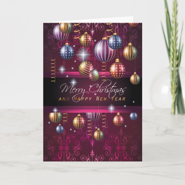 Festiva Tarjeta de saludo de Navidades asombrosos (Anverso)