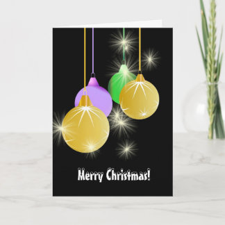 Festiva Tarjeta de saludo de Navidades de decoración festi