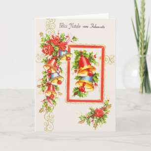 Festiva Tarjeta de saludo de Navidades de finanzas italian