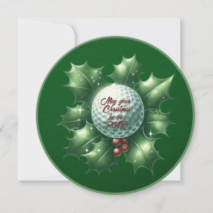 Festiva Tarjeta de saludo de Navidades de golf Buddy