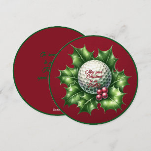 Festiva Tarjeta de saludo de Navidades de golf Buddy