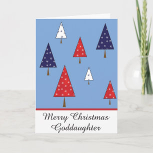 Festiva Tarjeta de saludo de navidades de la diosa hija